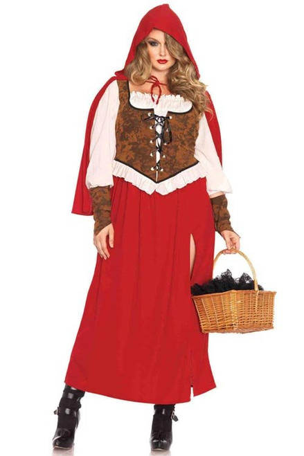 Leg Avenue Woodland Red Riding Hood Plus Size Classic Adult Costume