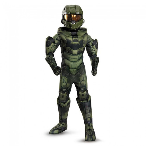 HALO Master Chief Prestige Edition Muscle Suit Kids Costume