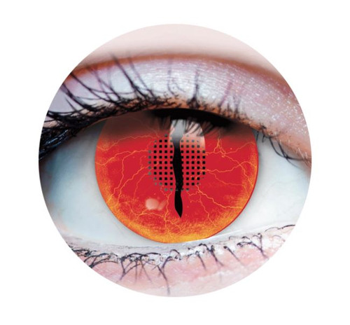 PRIMAL ® Jurassic II - Red Reptile Colored Contact Lenses
