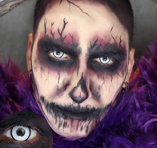 Primal Zombie II Contacts Halloween