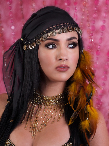 Gypsy Headpiece w/ Coins Silver or  Gold(7060WF)