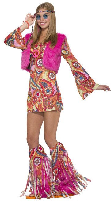Fur-ever Groovy Ladies Hippie Costume