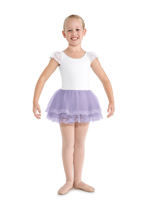 Bloch Girl's Layered Frilled Lace Hem Tutu Skirt