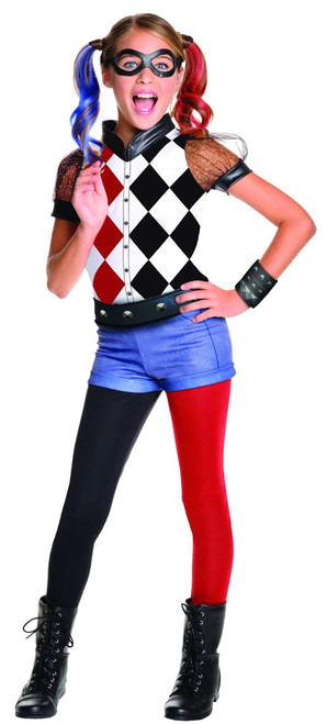 Suicide Squad Licensed Harley Quinn Girl's Costume