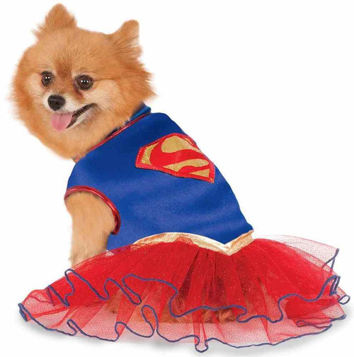 Supergirl Tutu Dress Pet Costume