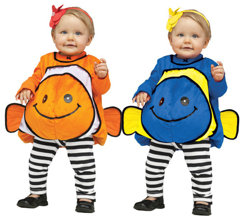 Fuzzy Giddy Goldfish with Cute Fish Fins Infant/Toddler Costume