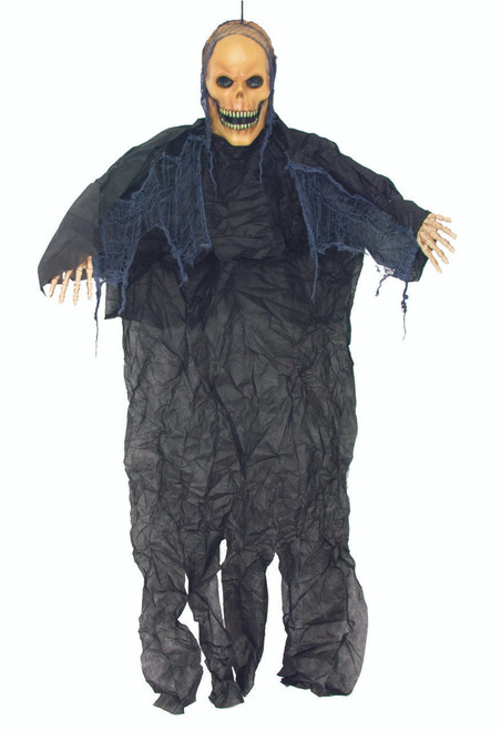 Skull Face Prop Hanging 7 ft. with poseable arms