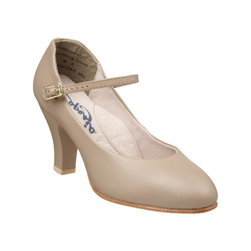 Capezio Theatrical Footlight Tan Character Shoe 3" Heel