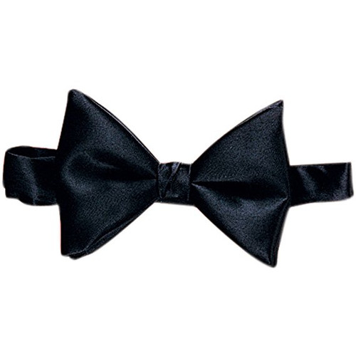 BowTie Black Satin with Neckband