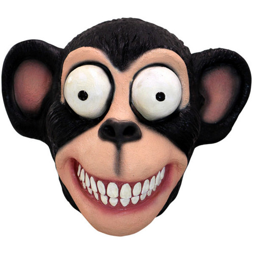 Black Chimp Mask Latex Full over the head