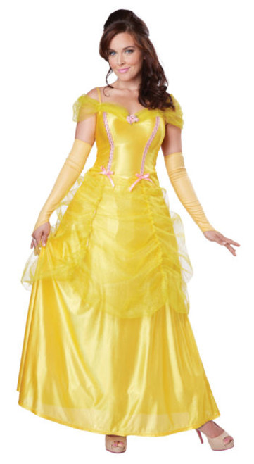 Belle Classic Beauty Plus Size Princess Yellow Dress