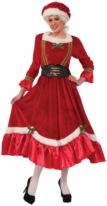 Mrs. Claus Dress Mob Hat & Corset Belt 14/16