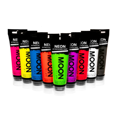 Intense Neon UV Face & Body Paint With Applicator 75 ml / 2.54 oz