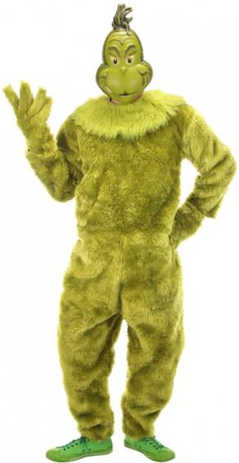 Grinch Deluxe Jumpsuit Mens Costume with Mask Sm/Med