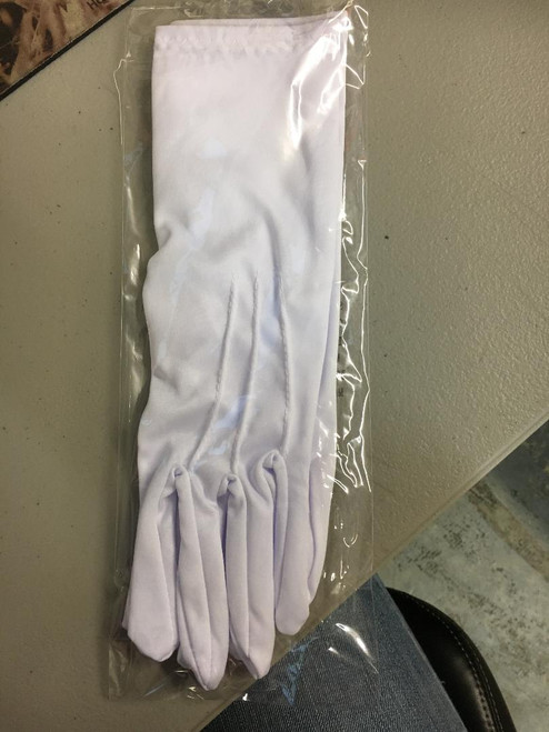Long wristed polyester stretch glove