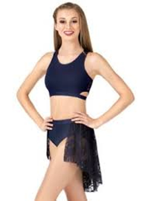 Ladies Lace Drape with Elastic Waistband