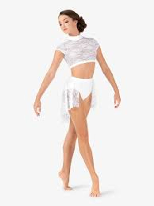 Ladies Lace Drape with Elastic Waistband