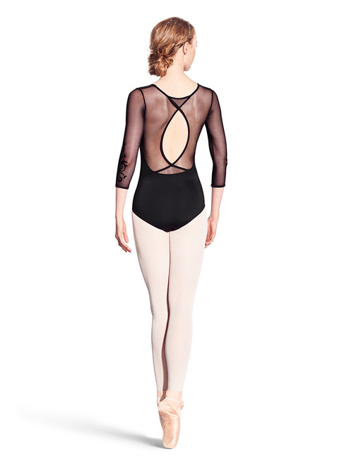 Bloch Vine Flock 3/4 Sleeve Leotard