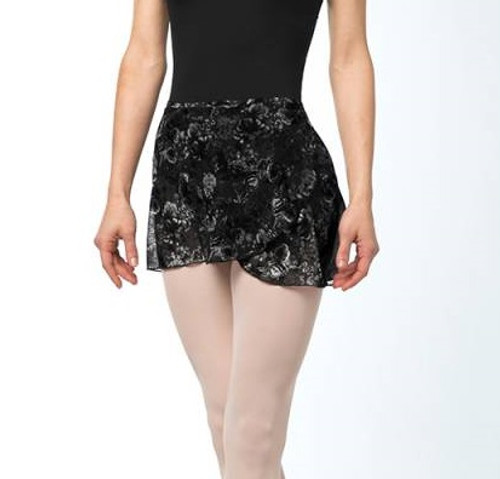 Bloch Floral Printed Mesh Wrap Skirt Ladies One Size