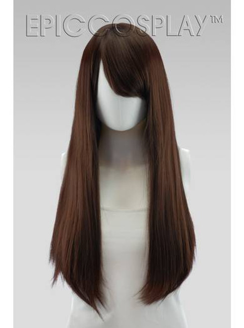 NYX Long Straight Wig With Bangs Dark Brown