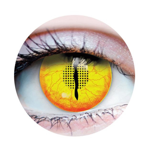 PRIMAL ® Jurassic I - Yellow Reptile Colored Contact Lenses