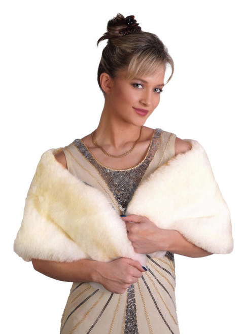 Flapper Faux Fur Cape 
