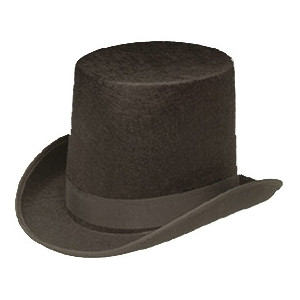 Black Felt Coachman Hat