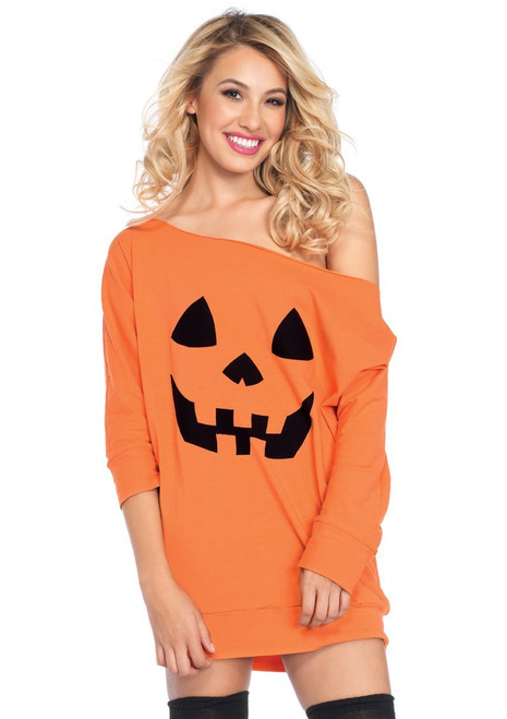 Leg Avenue Jersey Pumpkin Dress Ladies Costume