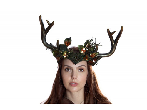 Antler Headband Nature Flower Vine 