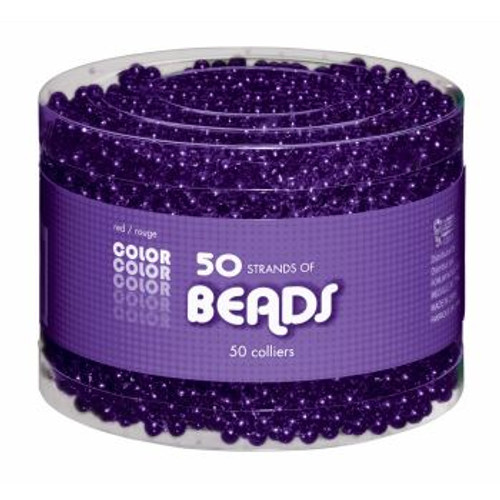 50 Strands of Beads Purple