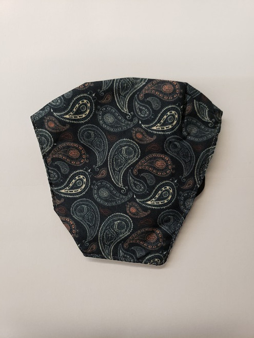 Face Mask Cotton Lined Non-Medical Cream Paisley