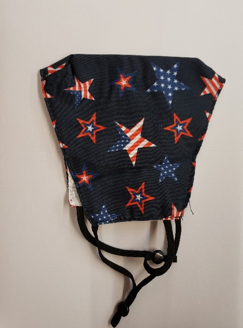 Face Mask Cotton Lined Non-Medical Patriotic Stars