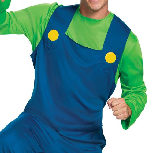 Luigi Nintendo Super Mario Classic Adult Costume