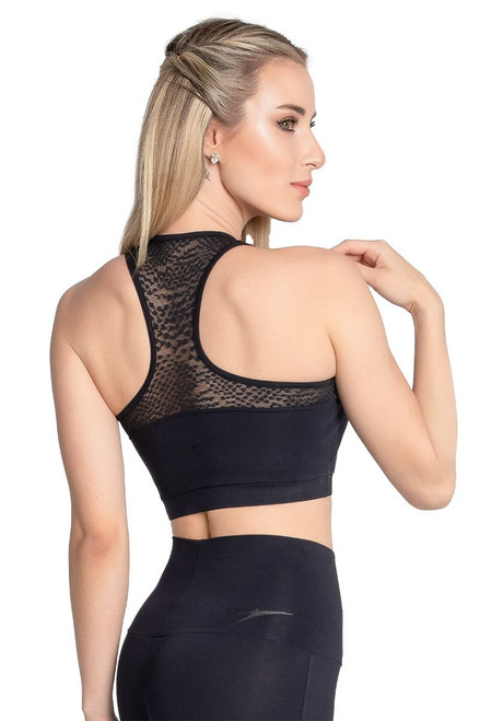 SoDanca Adult Spotted Mesh Fitness Top