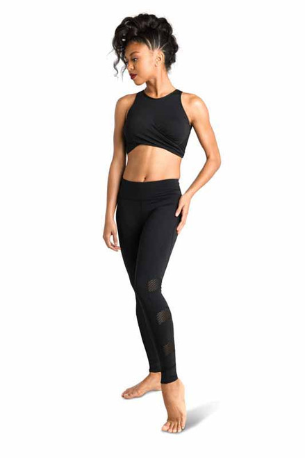 DANZ N MOTION - HIGH WAIST MESH DANCE LEGGINGS - ADULT