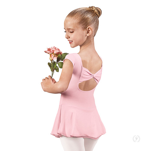 44285 - Eurotard Childs Bow Back Cap Sleeve Dance Dress with Tactel® Microfiber 44285 - Eurotard Childs Bow Back Cap Sleeve Dance Dress with Tactel® Microfiber