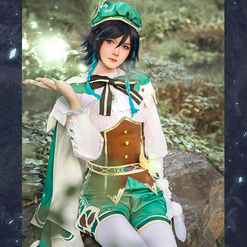 Game Genshin Impact Venti Gradient Full set Cosplay Costume Game Genshin Impact Venti Gradient Full set Cosplay Costume
