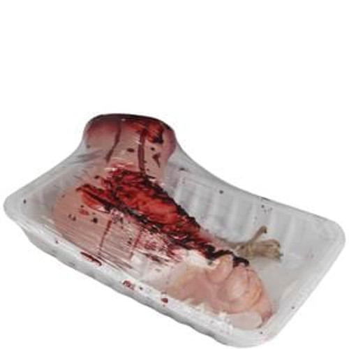 Bloody Foot In Butcher Tray