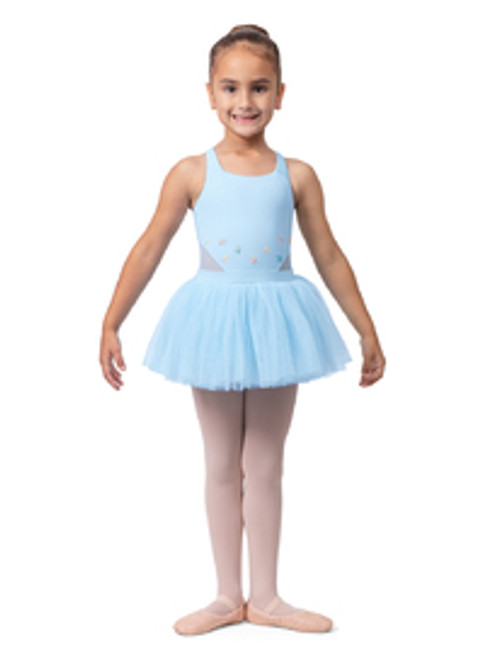 Block Girls Pastel Blue Isabeau Cross Back Tutu Dress