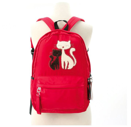 Furry Cats Backpack In Polyester