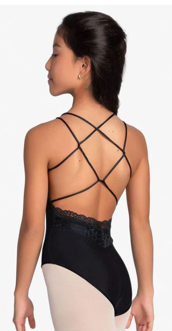 SoDanca Child Camisole Multi Strap Low Back Leotard