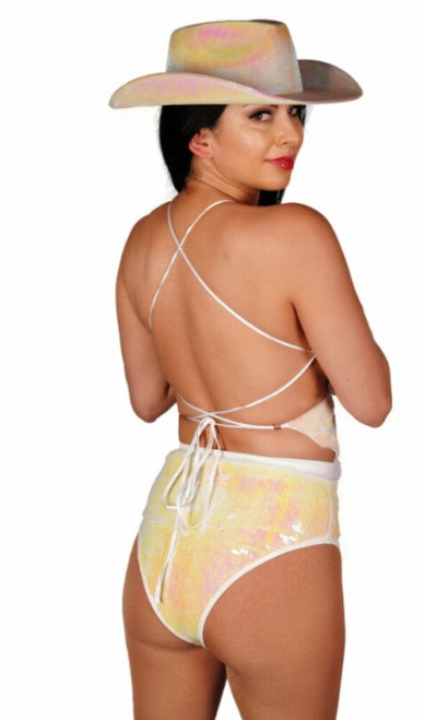 HI-WAISTED SEQUIN PANTY HI-WAISTED SEQUIN PANTY