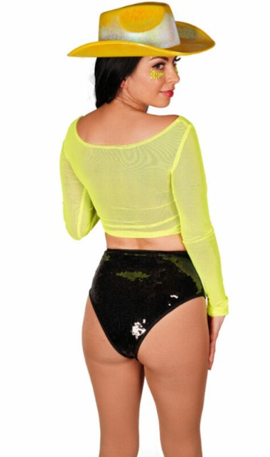 HI-WAISTED SEQUIN PANTY HI-WAISTED SEQUIN PANTY