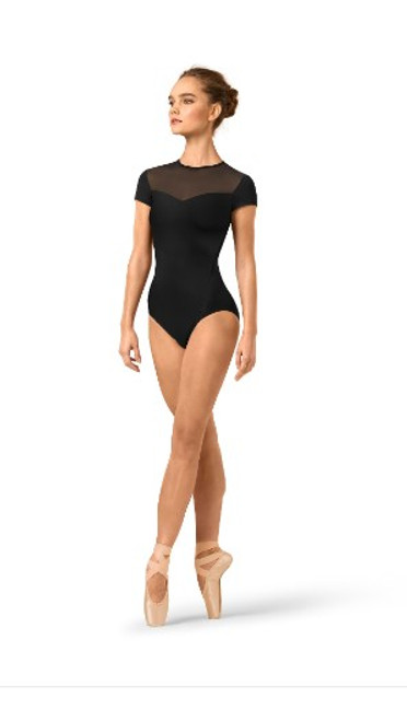 Bloch Cap Sleeve Mesh Leotard - L4302B