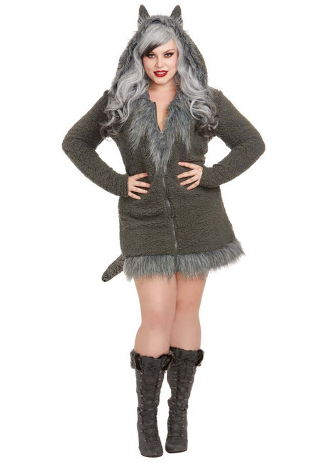 Dreamgirl Cozy Wolf Adult Costume / Plus Size - Imaginations