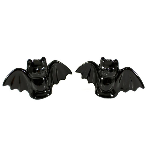 Sourpuss Black Bat Salt & Pepper Shakers