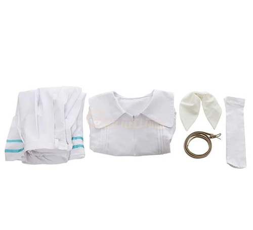 Anime Beastars Haru White Dress Cosplay Costume