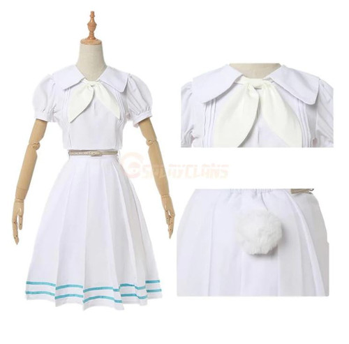 Anime Beastars Haru White Dress Cosplay Costume