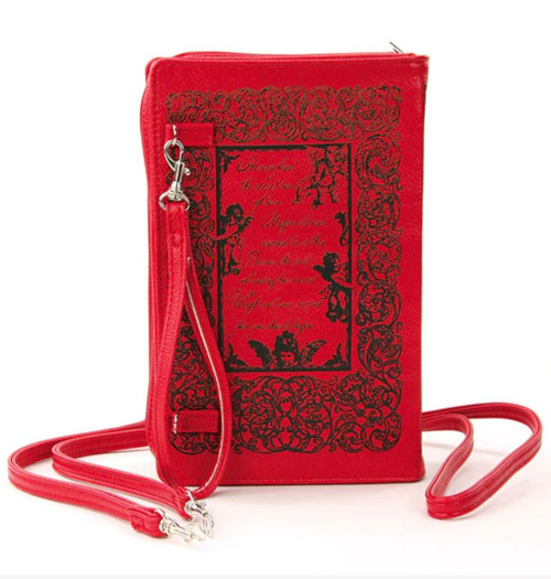 Book Of Spells For Love Book Clutch Bag In Vinyl Material