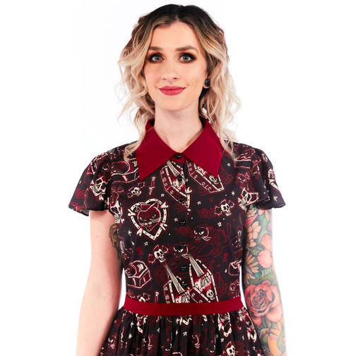 Sourpuss Cat Lady Lydia Dress